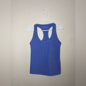 Beyond Yoga Heathered Blue Tank with Built-In Shelf Bra (limited edition color)